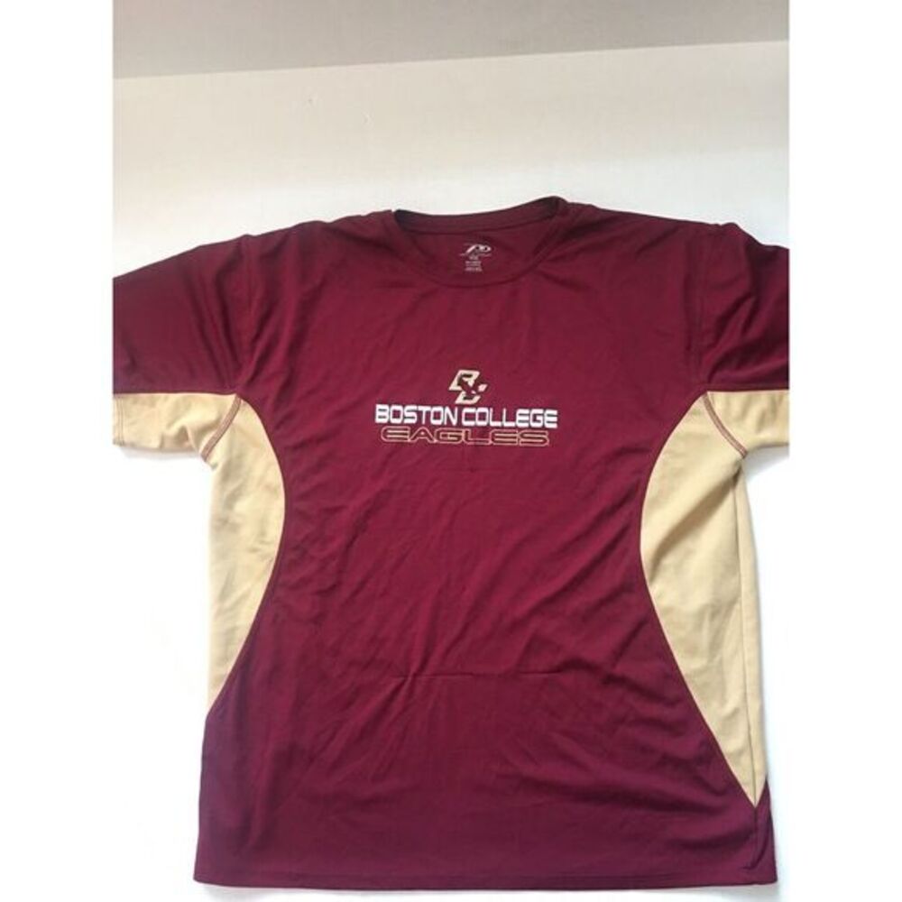 Boston College Eagles BC Shirt Size XL Pro Player Maroon‎ Biege Please Read!